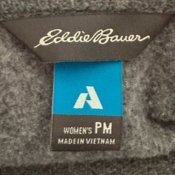 Eddie Bauer First Ascent Fleece Sweater Gorpcore Knit Jacket, Gray, Size M/P - Picture 14 of 16